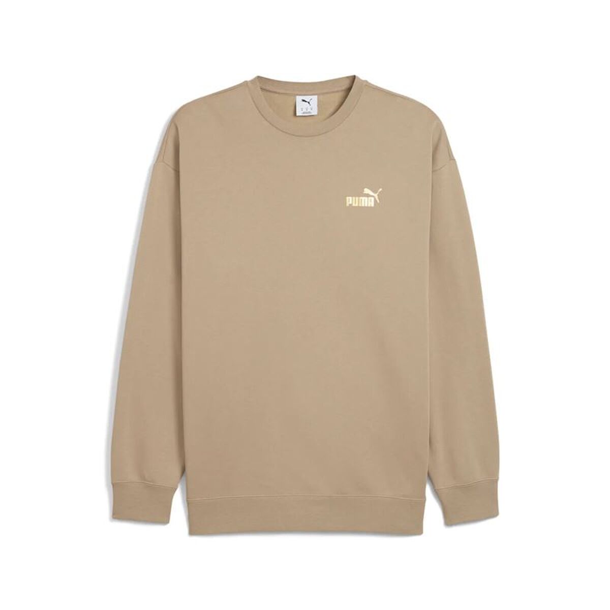 Ανδρικό Φούτερ χωρίς Κουκούλα Puma Maximal Metallic Relaxed Καφέ
