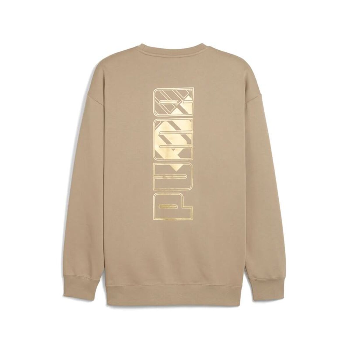 Ανδρικό Φούτερ χωρίς Κουκούλα Puma Maximal Metallic Relaxed Καφέ