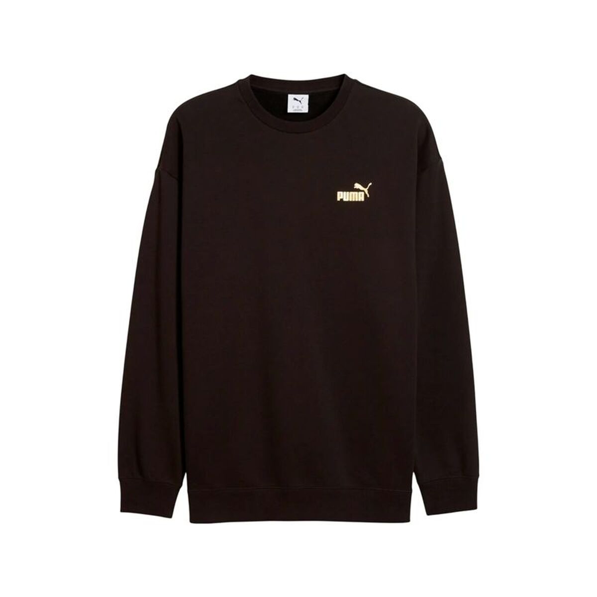 Ανδρικό Φούτερ χωρίς Κουκούλα Puma Maximal Metallic Relaxed Μαύρο