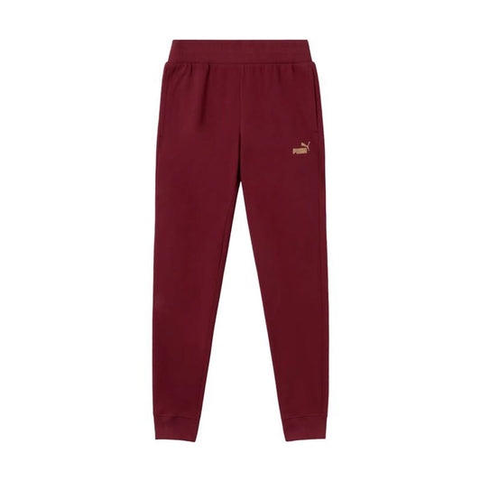 Μακρύ Αθλητικό Παντελόνι Puma Ess+ Textured Foil Σκούρο Κόκκινο Γυναίκα