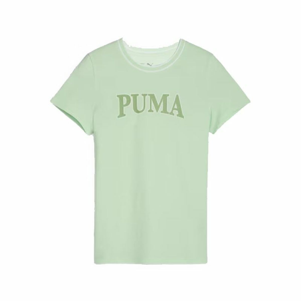 Παιδικό Μπλούζα με Κοντό Μανίκι Puma Squad Πράσινο λιμόνι