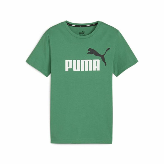Παιδικό Μπλούζα με Κοντό Μανίκι Puma Essentials+ Ελαιόλαδο