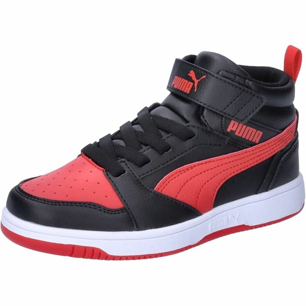 Παιδικά Aθλητικά Παπούτσια Puma Rebound V6 Mid Μαύρο Κόκκινο
