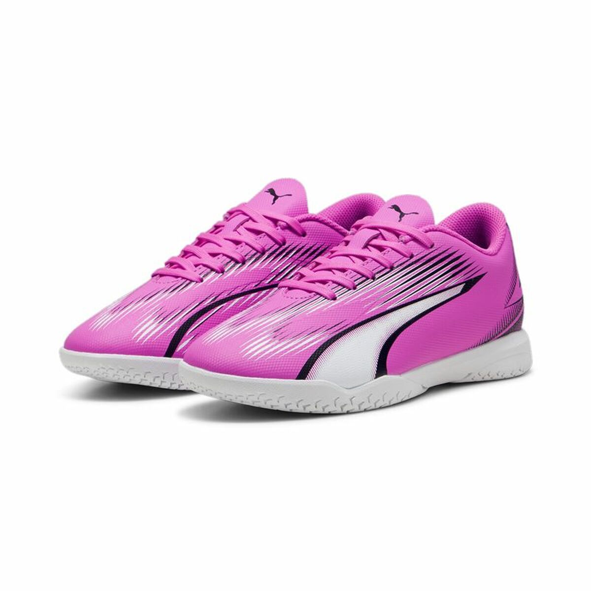 Παπούτσια Ποδοσφαίρου Σάλας για Παιδιά Puma Ultra Play Λευκό Σκούρο τριαντάφυλλο Παιδικά Για άνδρες και γυναίκες