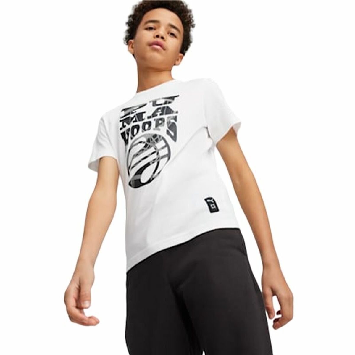 Παιδικό Μπλούζα με Κοντό Μανίκι Puma Basketball Blueprint