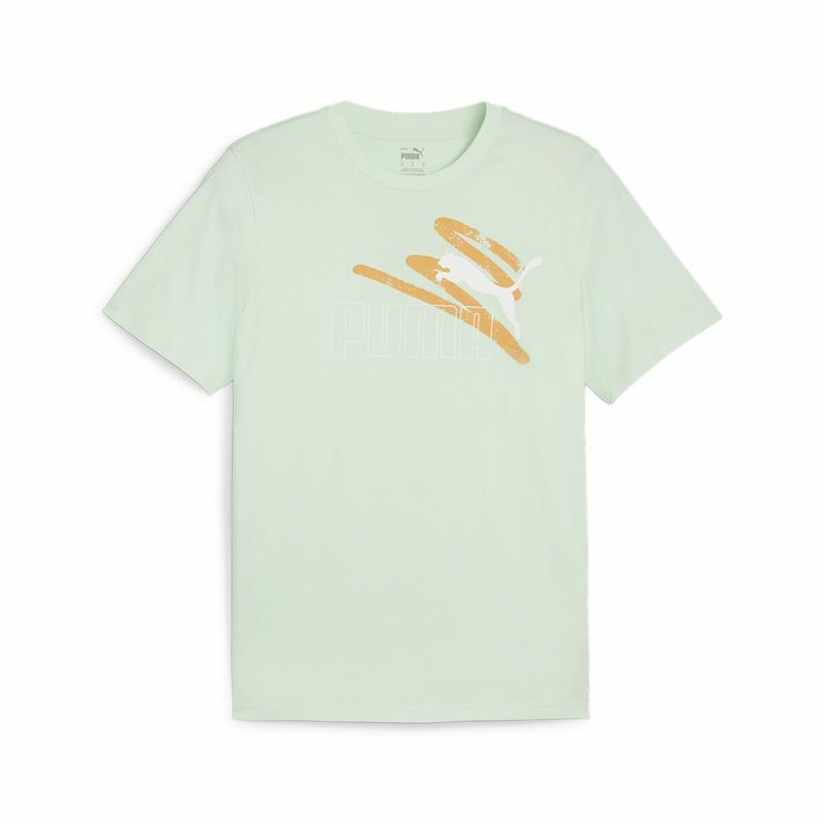 Ανδρική Μπλούζα με Κοντό Μανίκι Puma Essentials+ AB Summer Σκούρο πράσινο