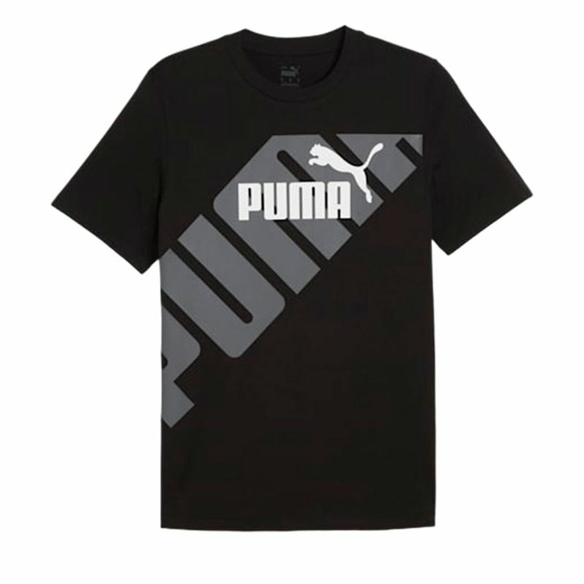 Ανδρική Μπλούζα με Κοντό Μανίκι Puma POWER Graphic Μαύρο