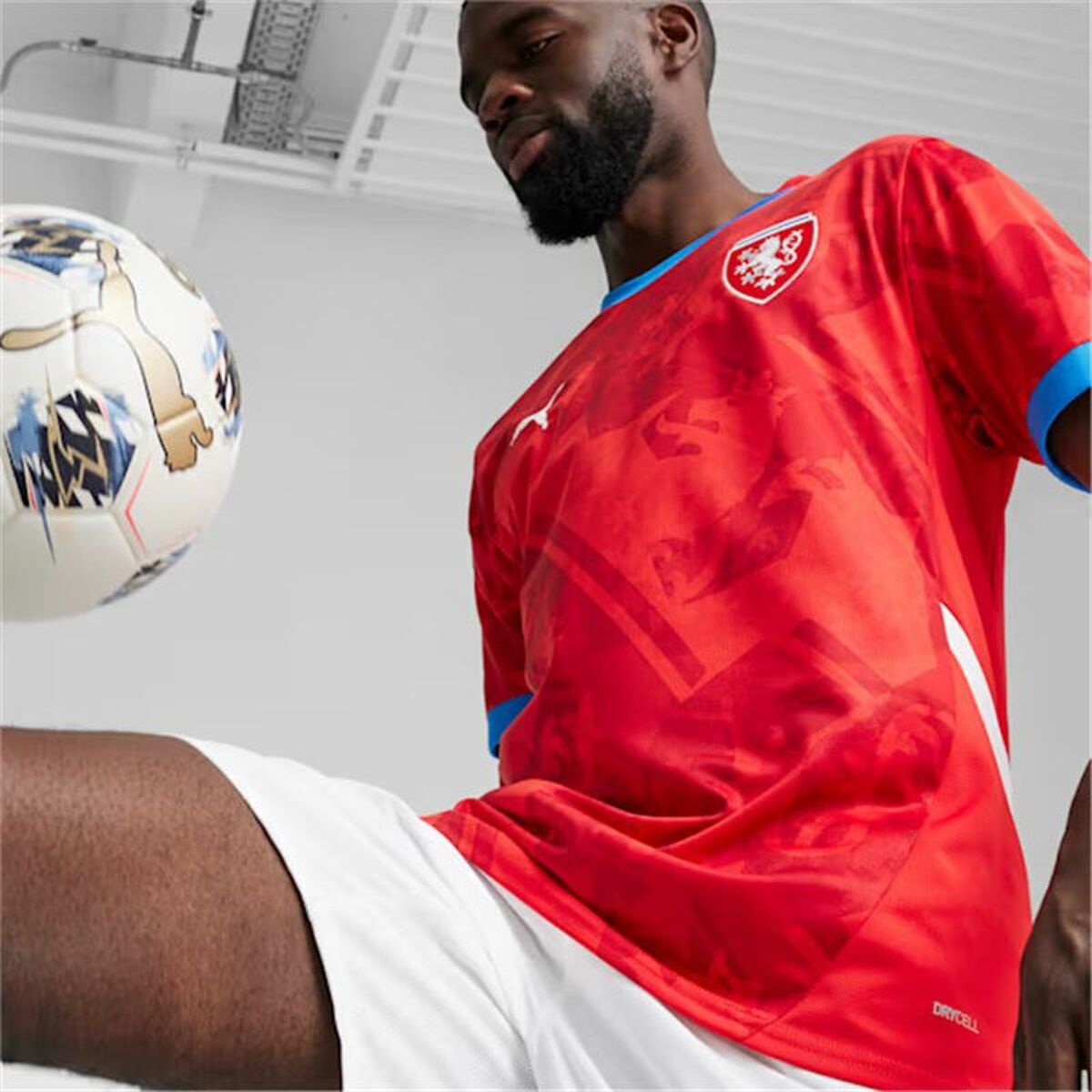 Ανδρική Μπλούζα με Κοντό Μανίκι Puma Repúplica Checa 2024