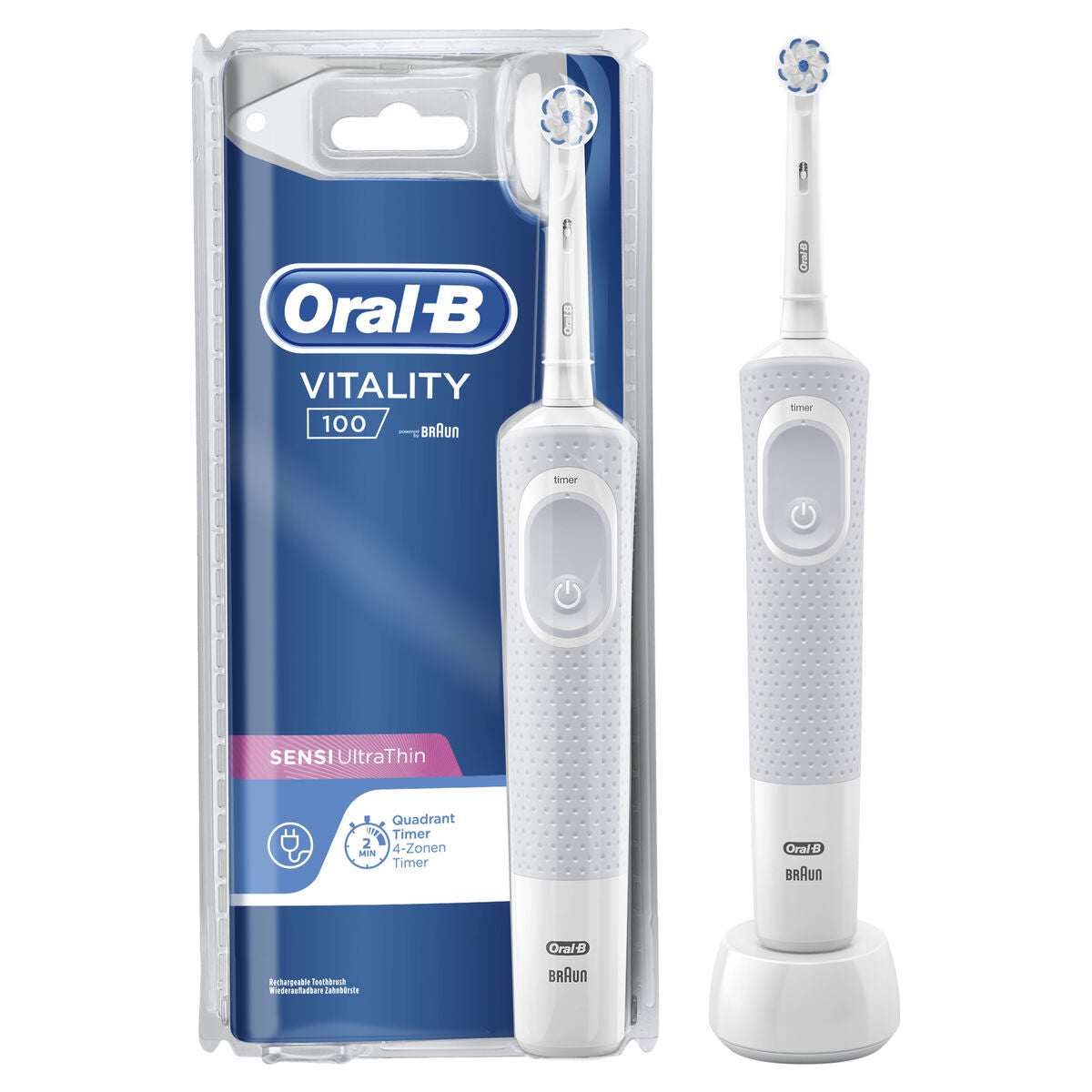 Ηλεκτρική οδοντόβουρτσα Oral-B VITALITY 100 SENTIVE ULTRA THIN Λευκό