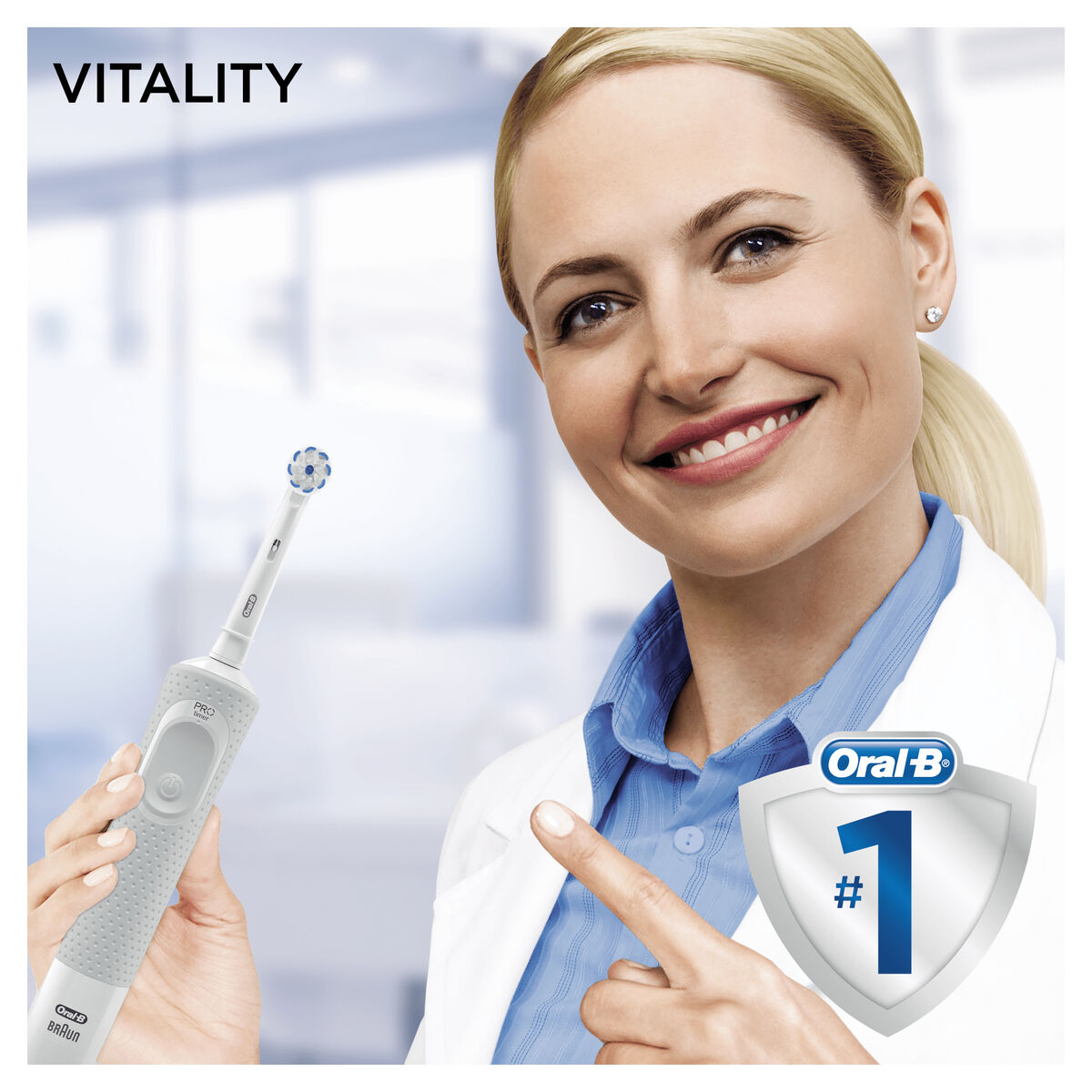 Ηλεκτρική οδοντόβουρτσα Oral-B VITALITY 100 SENTIVE ULTRA THIN Λευκό