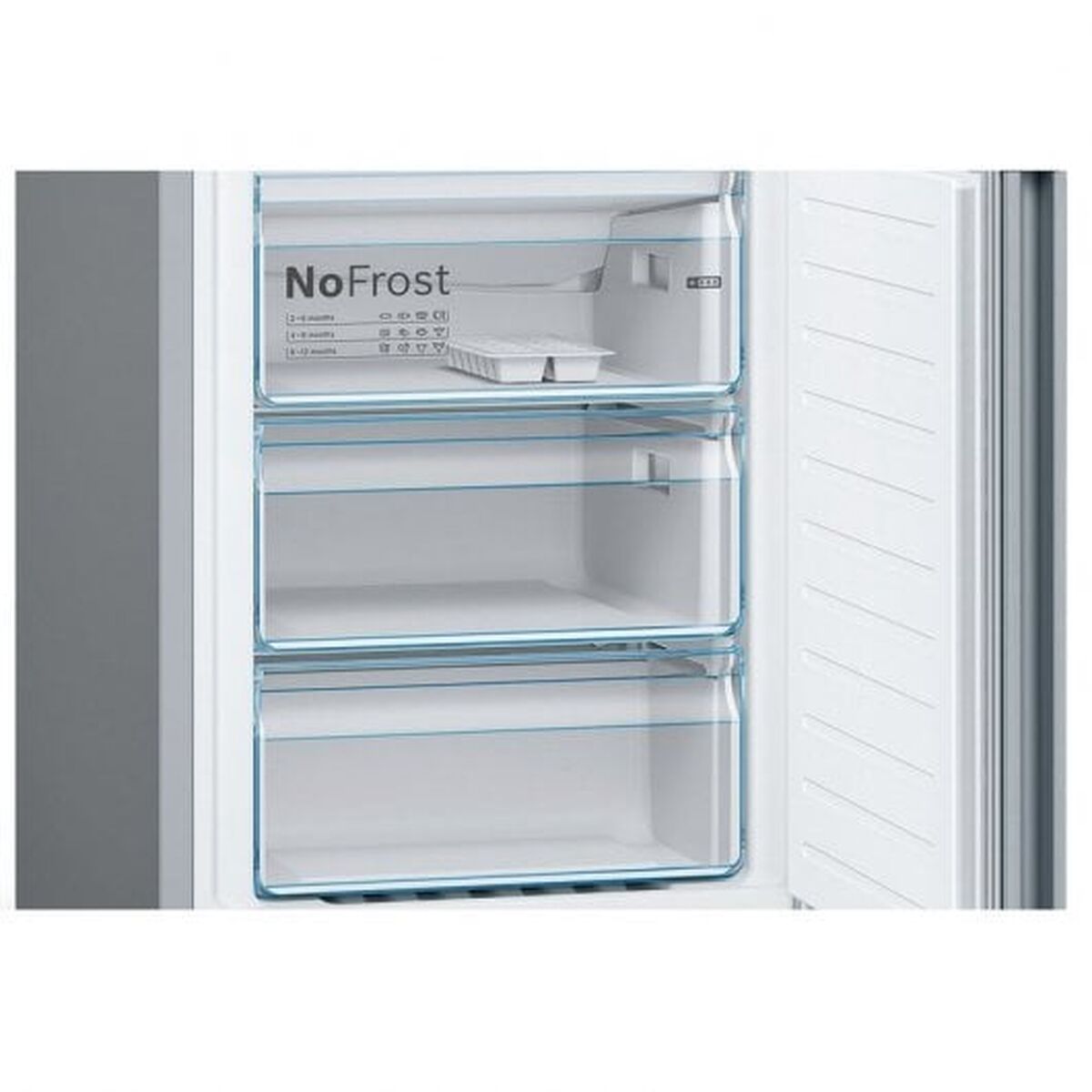 Συνδυασμένο Ψυγείο BOSCH KGN36VIDA Ασημί Χάλυβας (Ανακαινισμenα C)