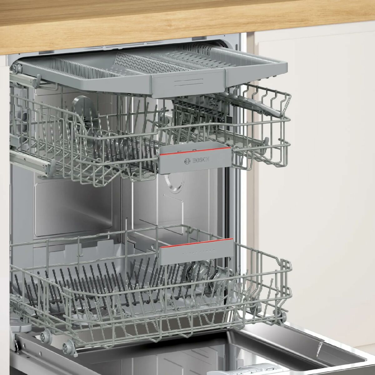 Πλυντήριο πιάτων BOSCH SMH4EVX08E 6P 3ªB 44dBA INT Λευκό 60 cm