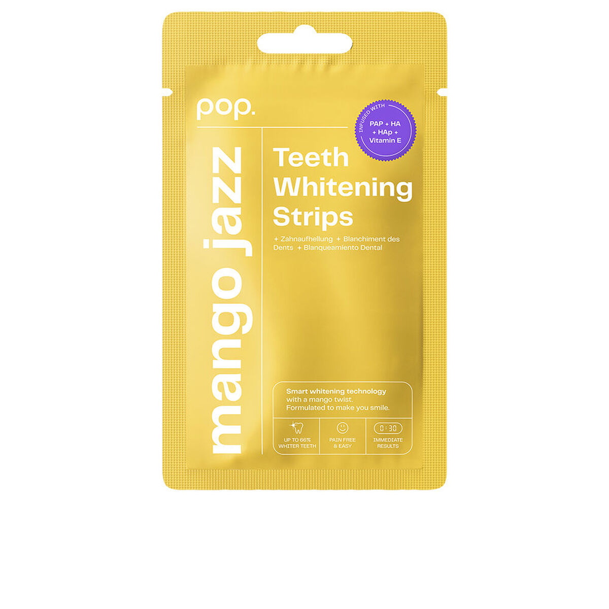 Ταινίες Λεύκανσης Δοντιών POP. POP. CUIDADO DENTAL Μάνγκο