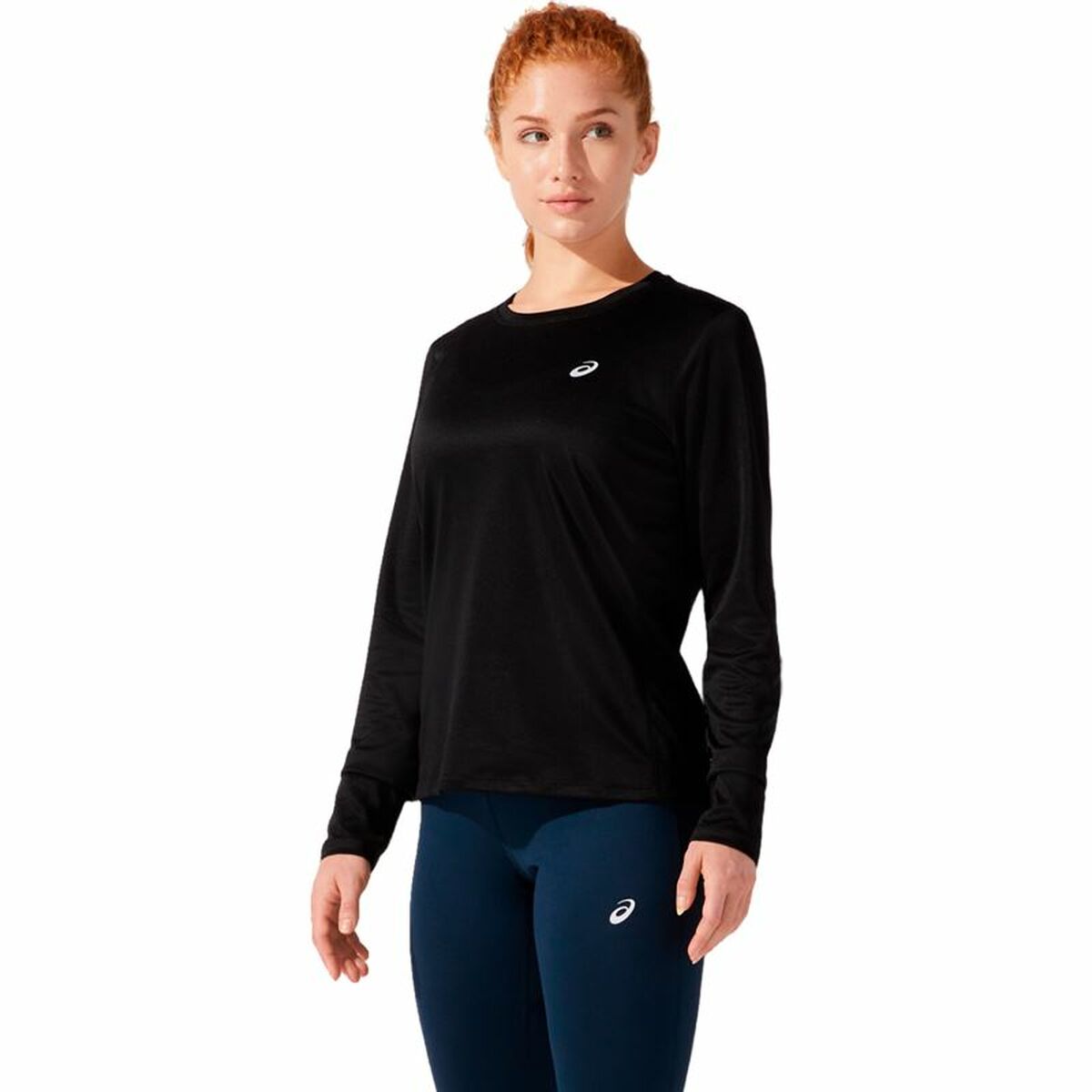 Γυναικείο Πουκάμισο με Μακρύ Μανίκι Asics Core LS Μαύρο