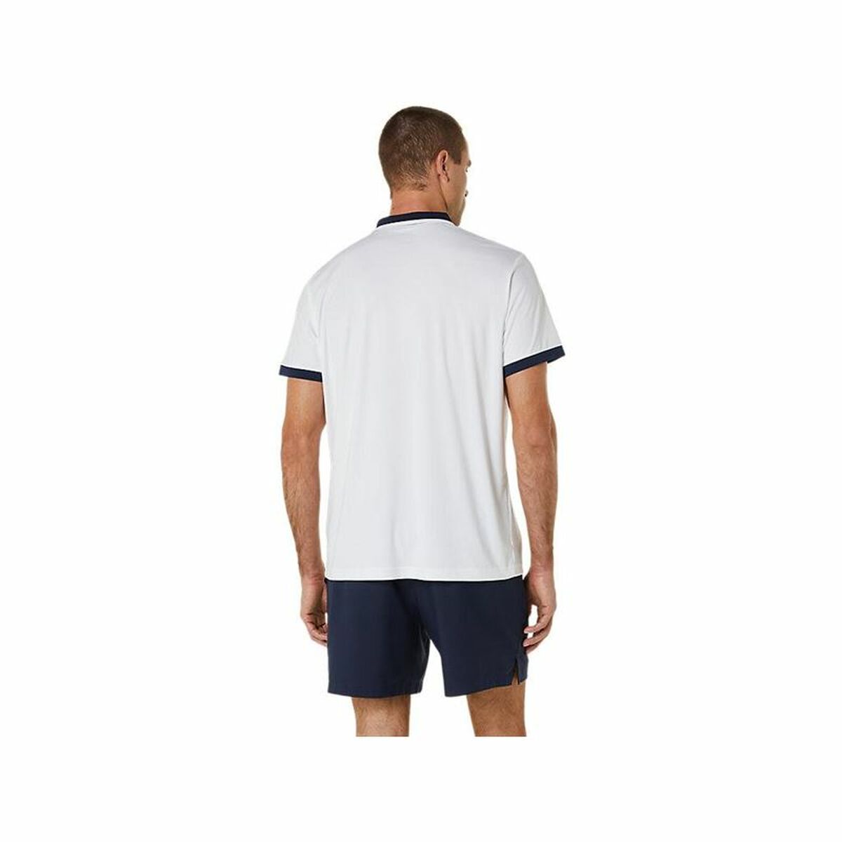 Ανδρική Μπλούζα Polo με Κοντό Μανίκι Asics Court Λευκό