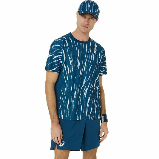 Κοντομάνικο Αθλητικό Μπλουζάκι Asics Game Ss Top Μπλε Τένις