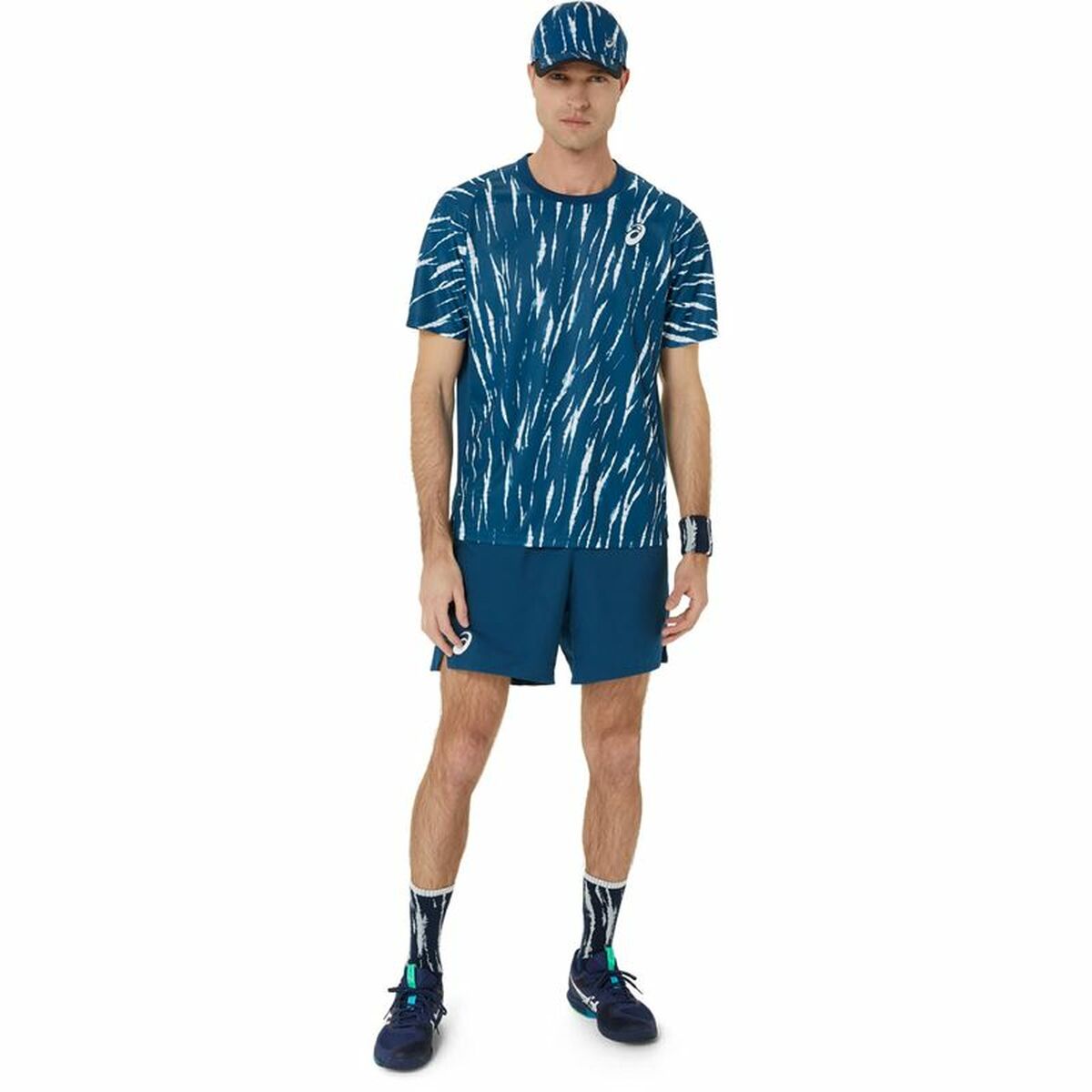 Κοντομάνικο Αθλητικό Μπλουζάκι Asics Game Ss Top Μπλε Τένις