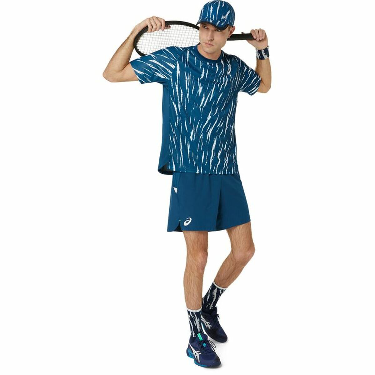 Κοντομάνικο Αθλητικό Μπλουζάκι Asics Game Ss Top Μπλε Τένις
