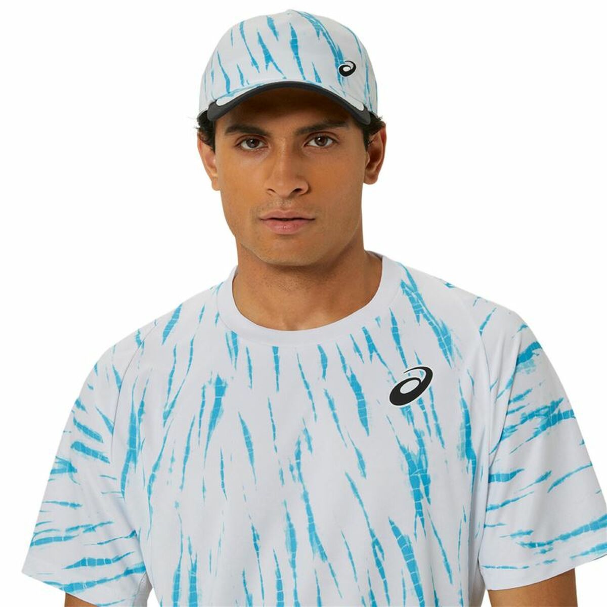 Κοντομάνικο Αθλητικό Μπλουζάκι Asics Game Ss Top Λευκό Ανοιχτό Μπλε Τένις