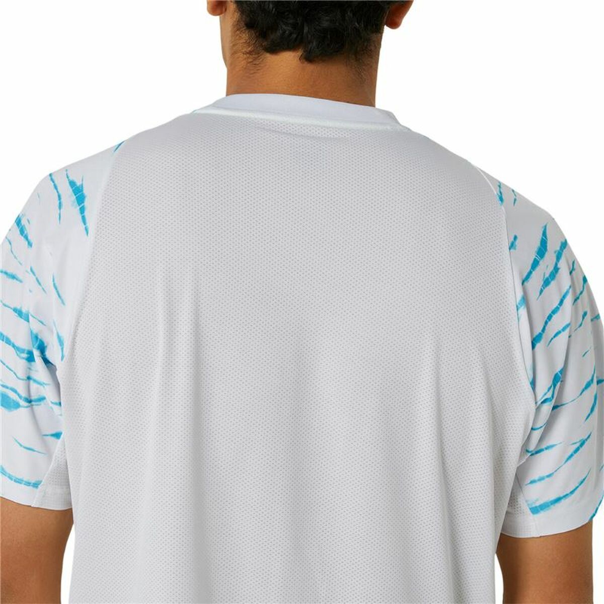 Κοντομάνικο Αθλητικό Μπλουζάκι Asics Game Ss Top Λευκό Ανοιχτό Μπλε Τένις