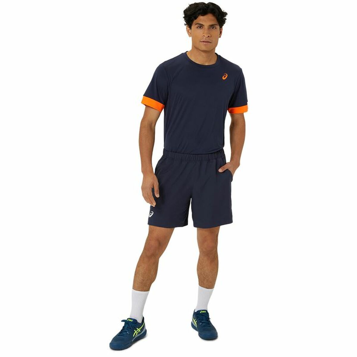 Κοντομάνικο Αθλητικό Μπλουζάκι Asics Court Ss Top Μπλε Ναυτικό Μπλε Τένις