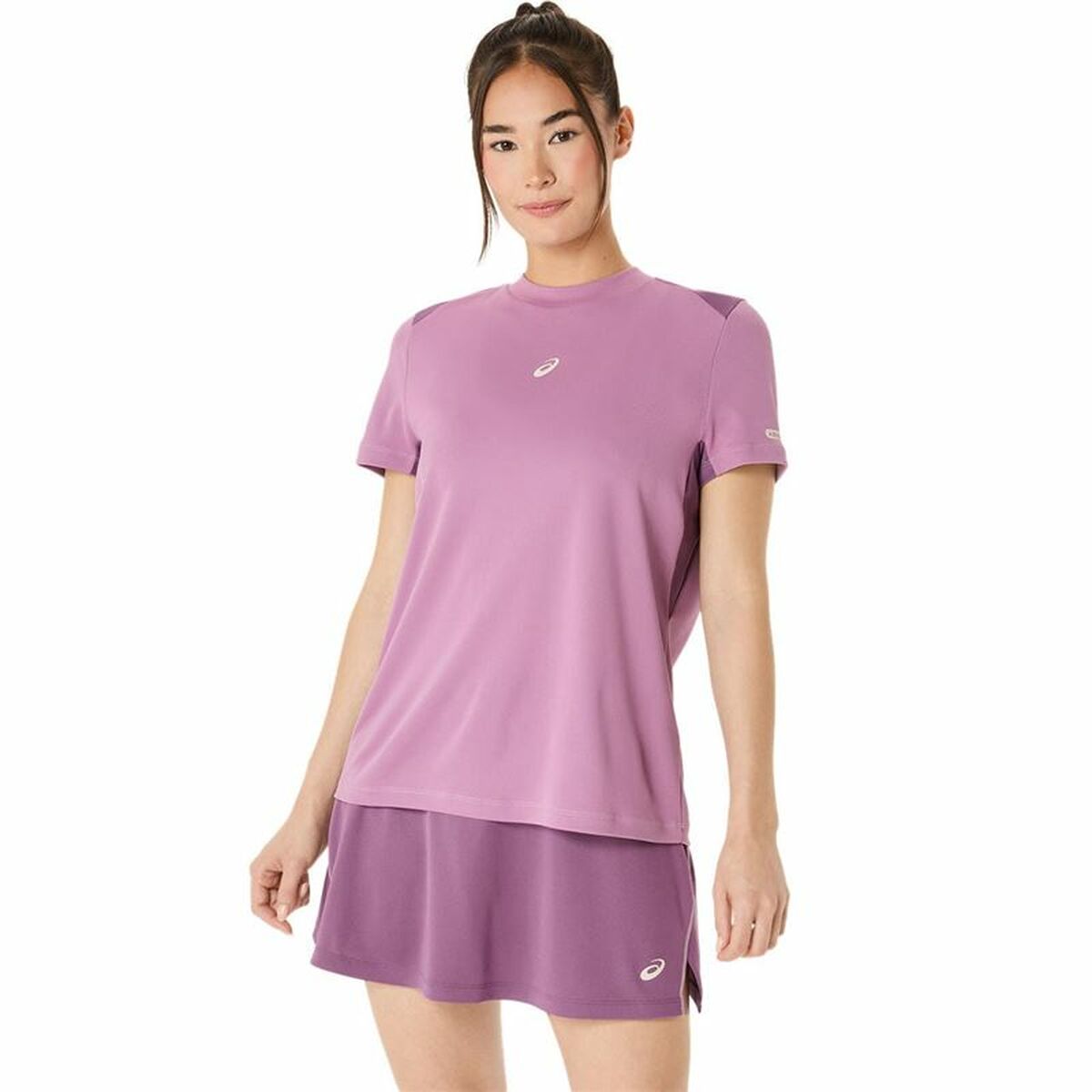 Ανδρική Μπλούζα με Κοντό Μανίκι Asics Padel Court Ss Top Μωβ Βιολετί
