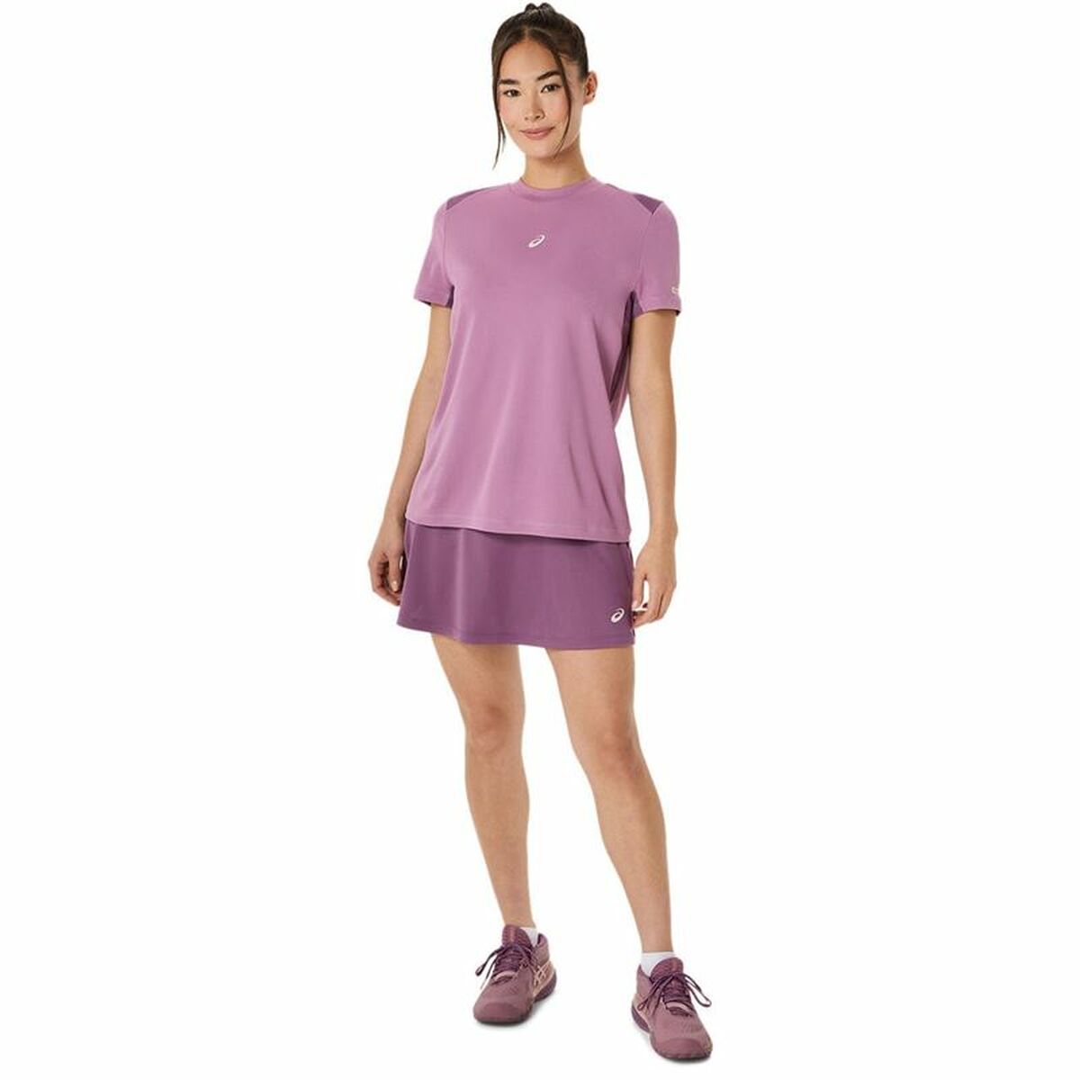 Ανδρική Μπλούζα με Κοντό Μανίκι Asics Padel Court Ss Top Μωβ Βιολετί
