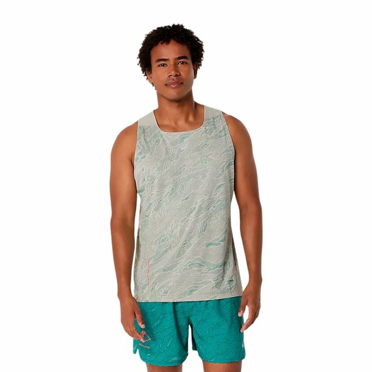 Αντρικó Top Tank Asics Fujitrail Singlet Γκρι Ανοιχτό Γκρι