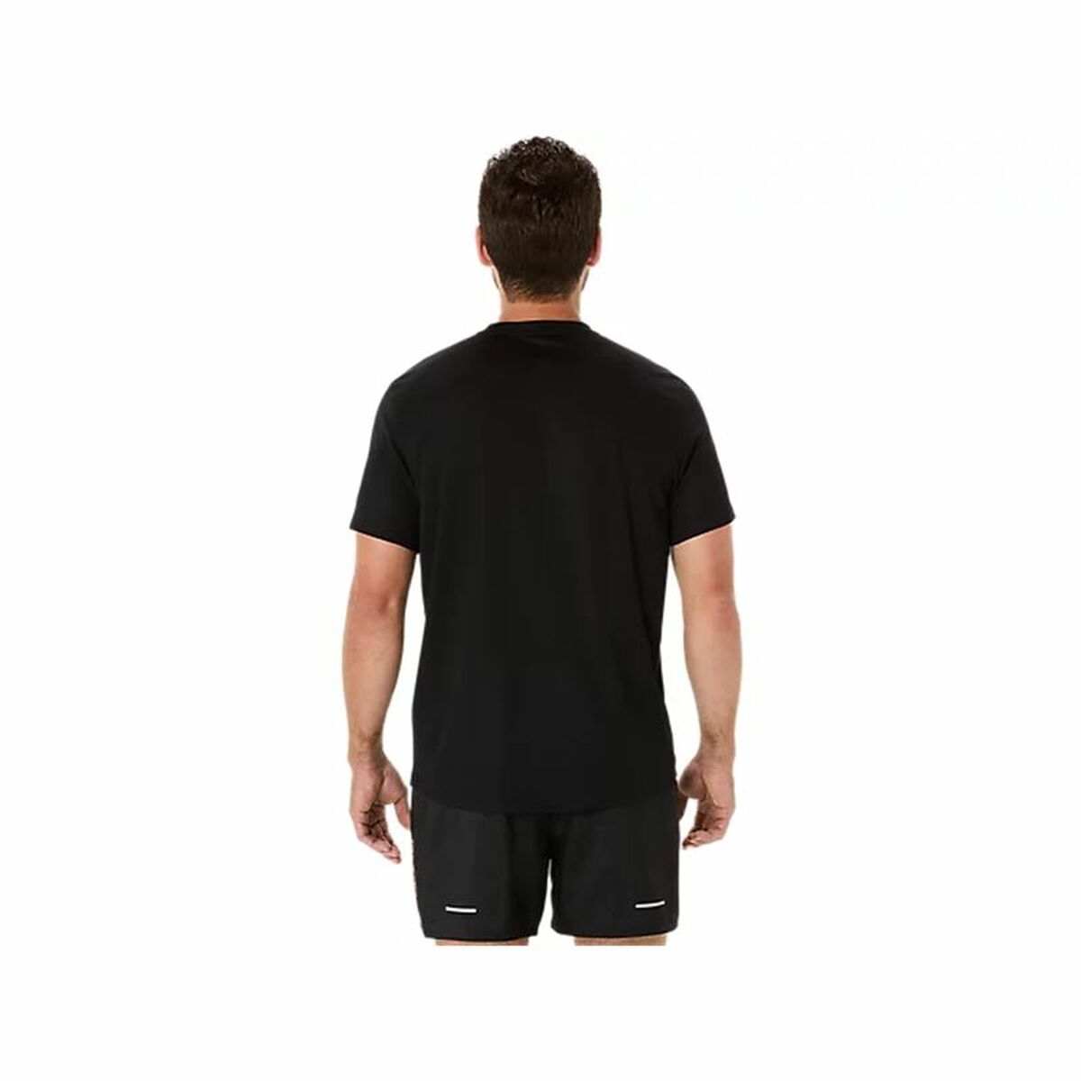 Ανδρική Μπλούζα με Κοντό Μανίκι Asics Fujitrail Logo Ss Top Μαύρο