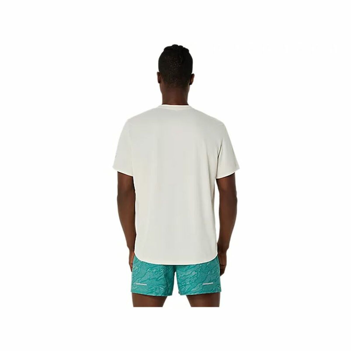 Ανδρική Μπλούζα με Κοντό Μανίκι Asics Fujitrail Logo Ss Top Λευκό