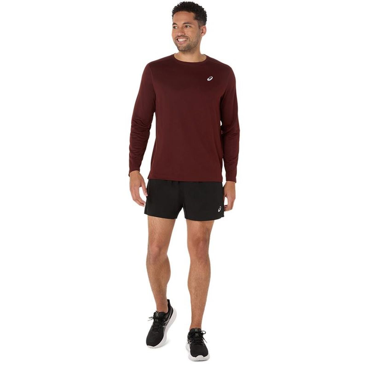 Ανδρική Μπλούζα με Κοντό Μανίκι Asics Core Σκούρο Κόκκινο