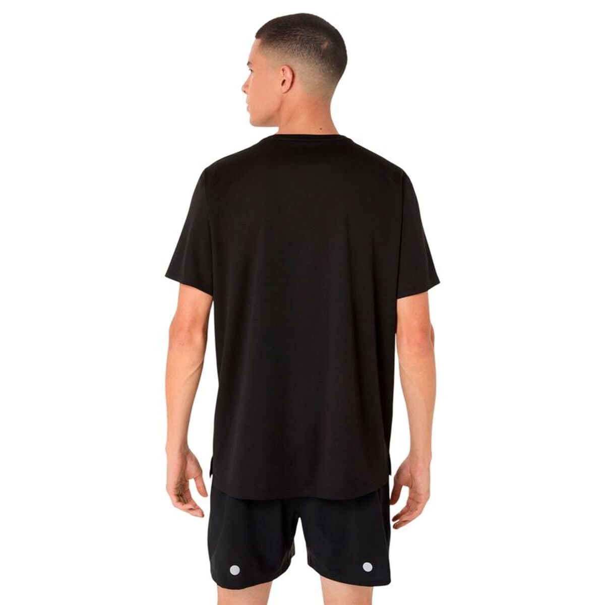 Ανδρική Μπλούζα με Κοντό Μανίκι Asics Fujitrail Logo Μαύρο