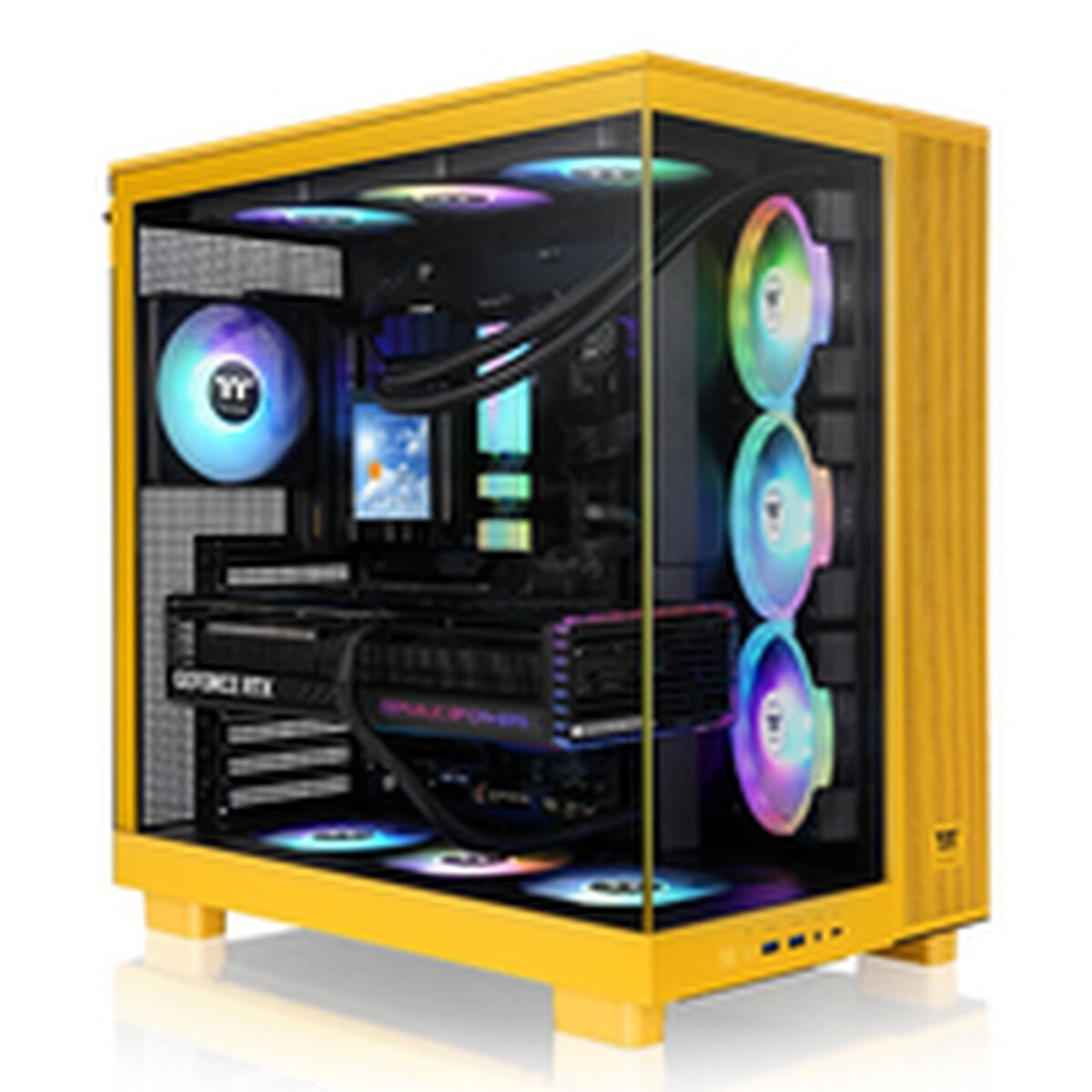 Κουτί Μέσος Πύργος ATX THERMALTAKE View 380 XL TG ARGB Κίτρινο