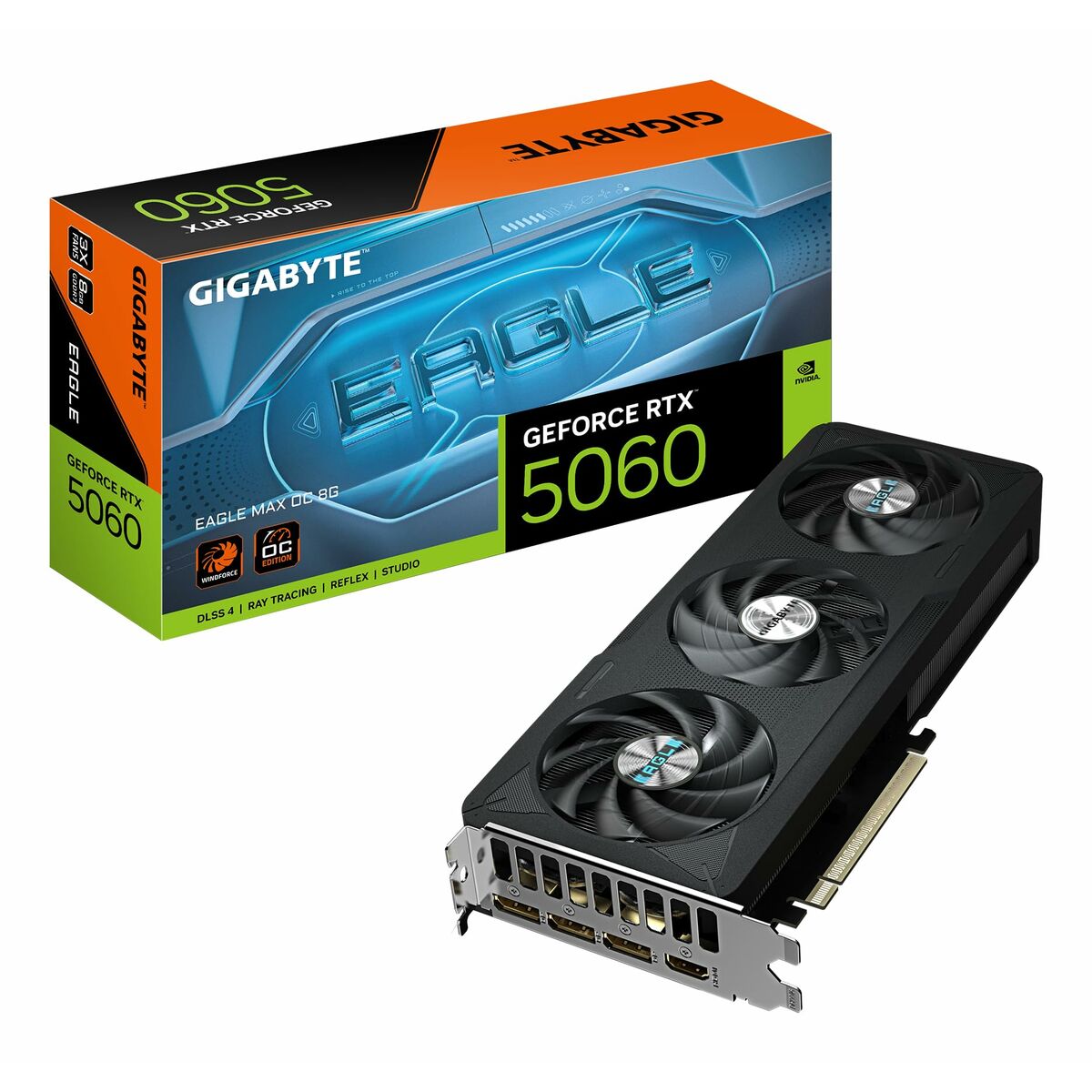 Κάρτα Γραφικών Gigabyte GeForce RTX 5060 EAGLE MAX OC 8G GEFORCE RTX 5060 8 GB GDDR7