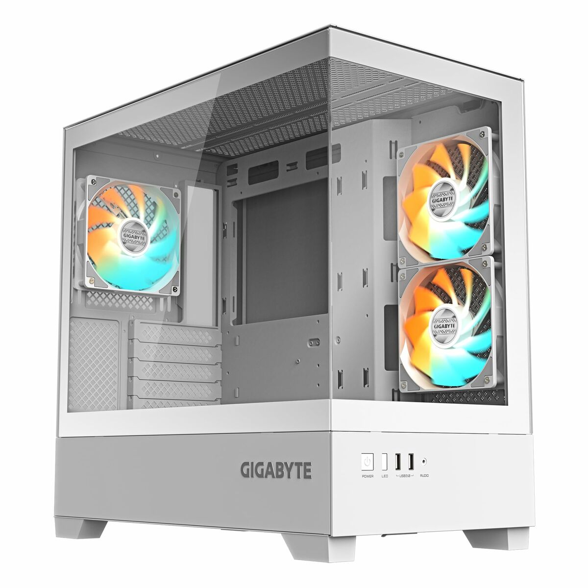 Κουτί Μέσος Πύργος ATX Gigabyte C201 PANORAMIC ICE Λευκό