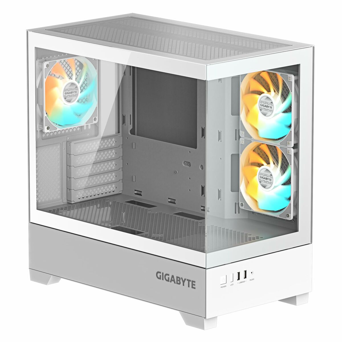 Κουτί Μέσος Πύργος ATX Gigabyte C201 PANORAMIC ICE Λευκό
