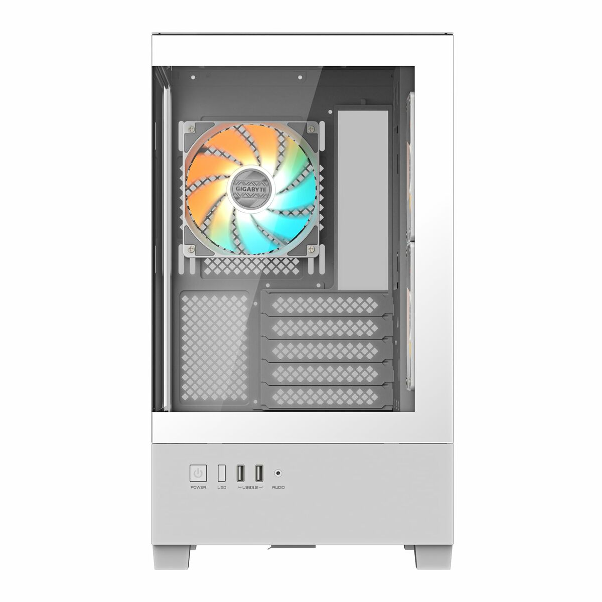 Κουτί Μέσος Πύργος ATX Gigabyte C201 PANORAMIC ICE Λευκό