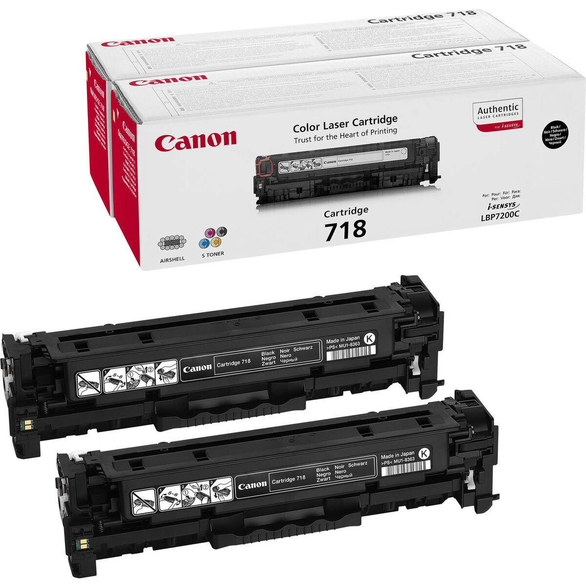 Τόνερ Canon 2662B017 Μαύρο (2 τεμ.)