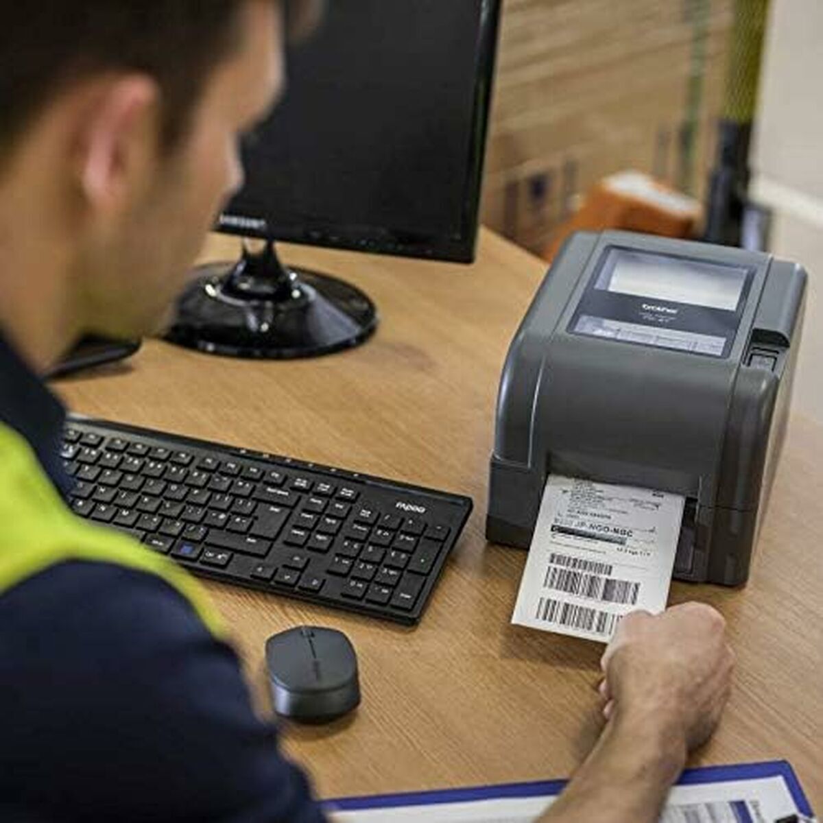 Εκτυπωτής για Ετικέτες Brother TD4420TNZ1 Μαύρο Γκρι