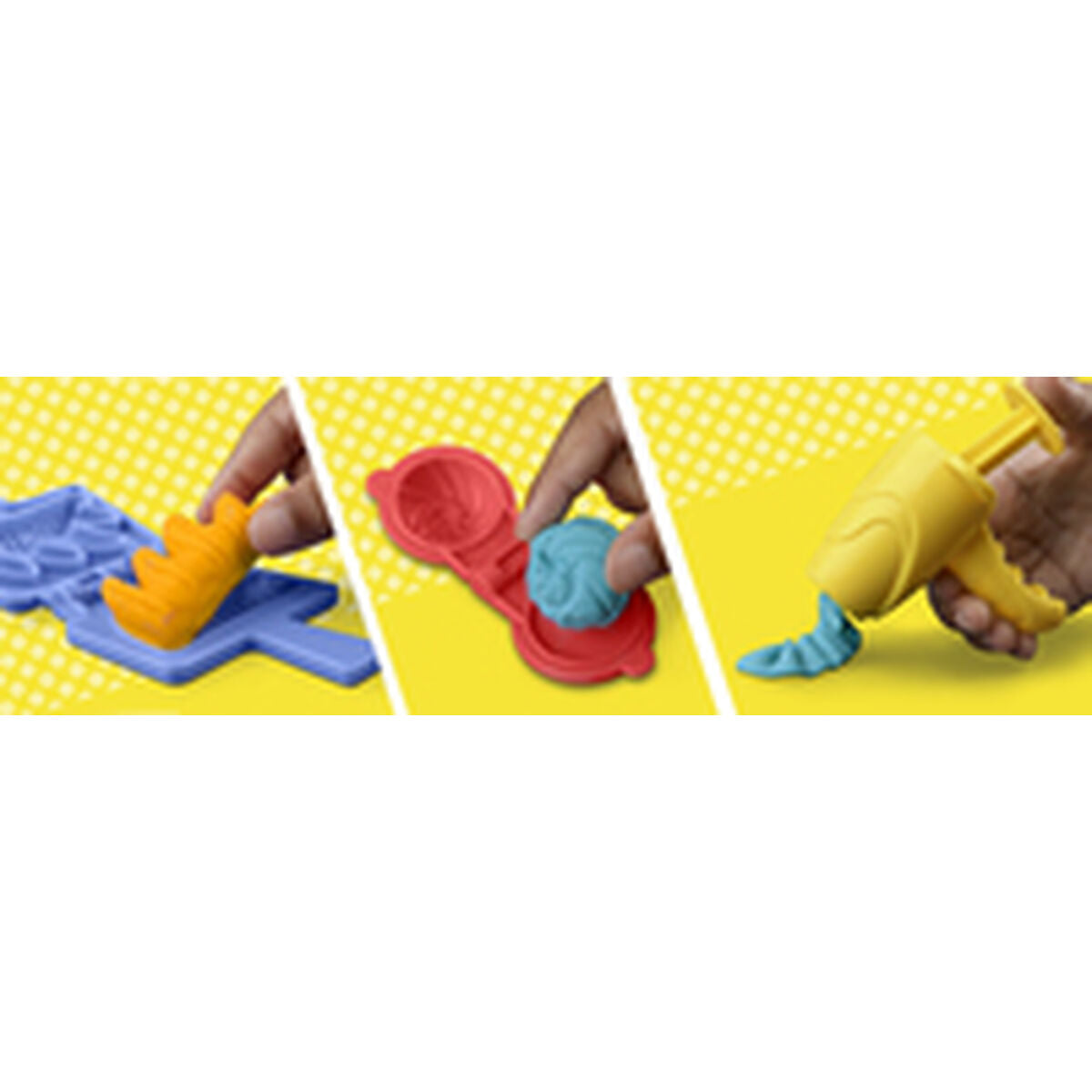 Παιχνίδι με Πλαστελίνη Hasbro Playdoh Aξεσουάρ 6 Δοχεία Κομμωτήριο