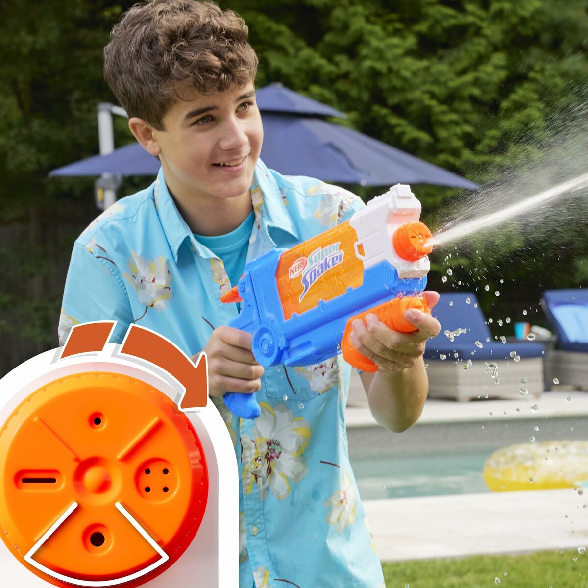 Νεροπίστολο Hasbro Nerf Super Soaker Soa Flip 21,5 x 45 cm