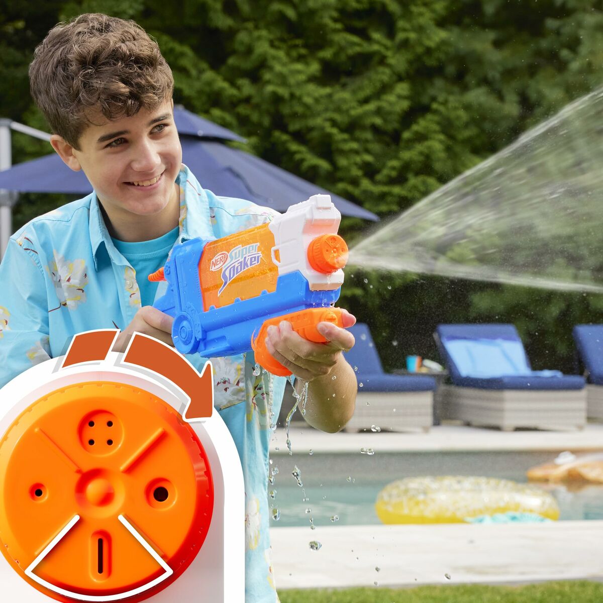 Νεροπίστολο Hasbro Nerf Super Soaker Soa Flip 21,5 x 45 cm