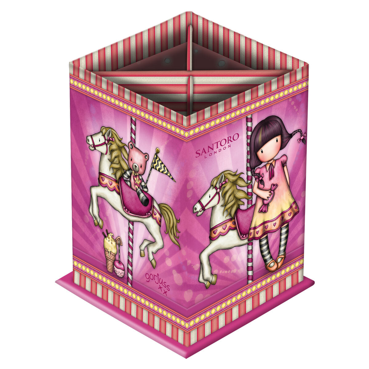 Κασετίνα Safta Carousel Ροζ