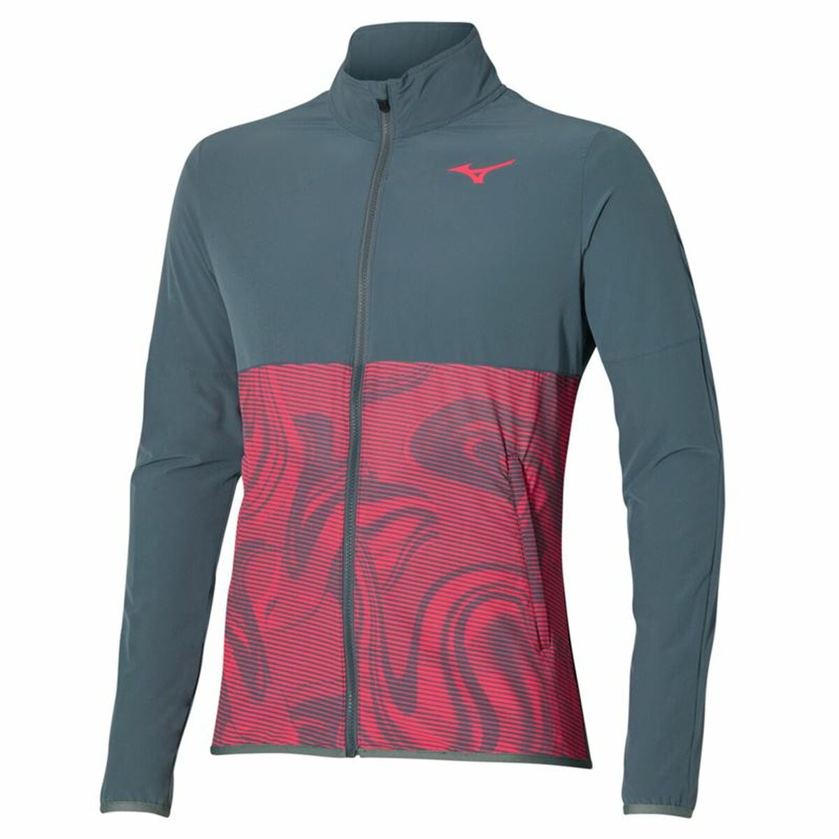 Ανδρικό Αθλητικό Mπουφάν Mizuno Charge Printed Γκρι