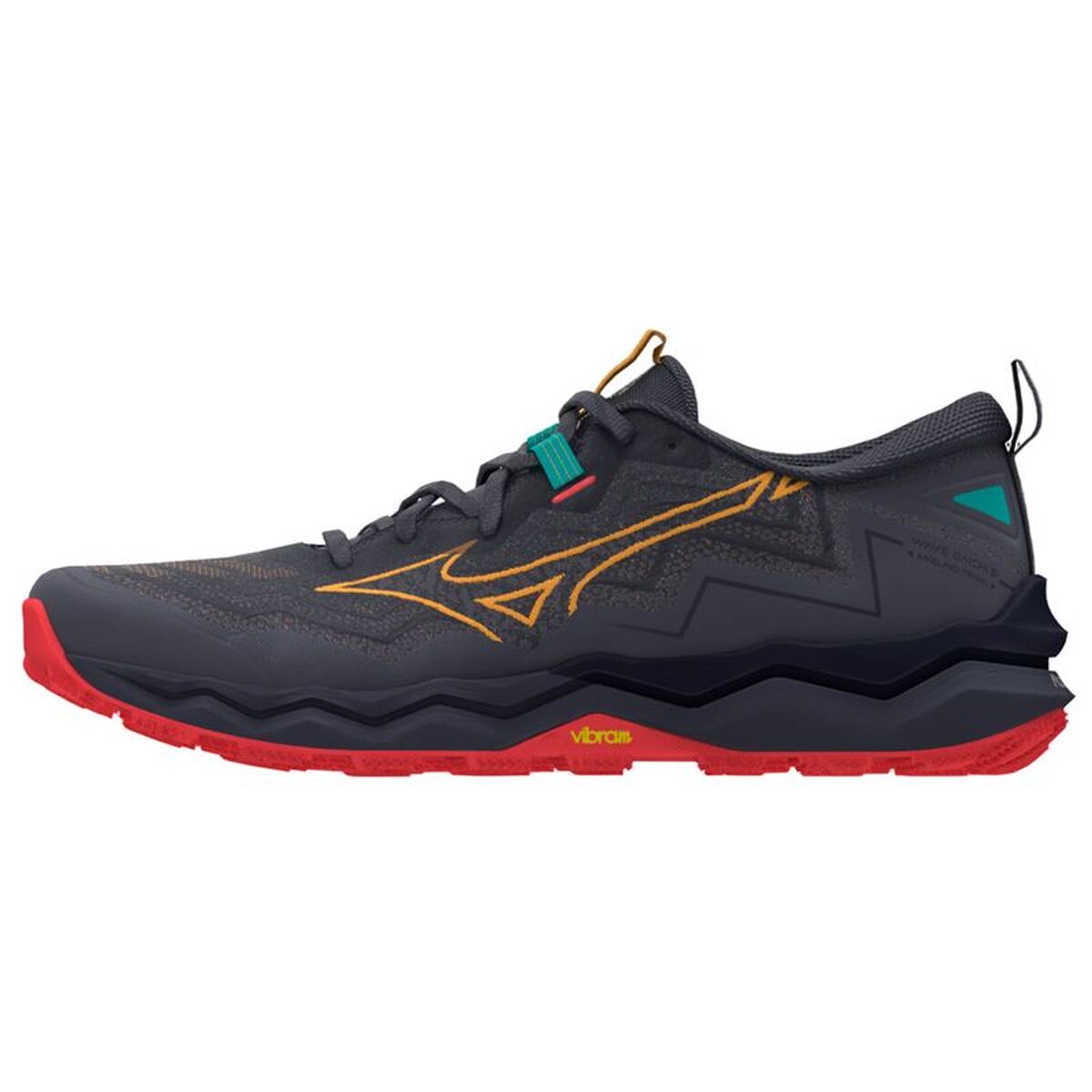 Παπούτσια trail για άνδρες (τρέξιμο στο βουνό) Mizuno Wave Daichi 9 Σκούρο γκρίζο