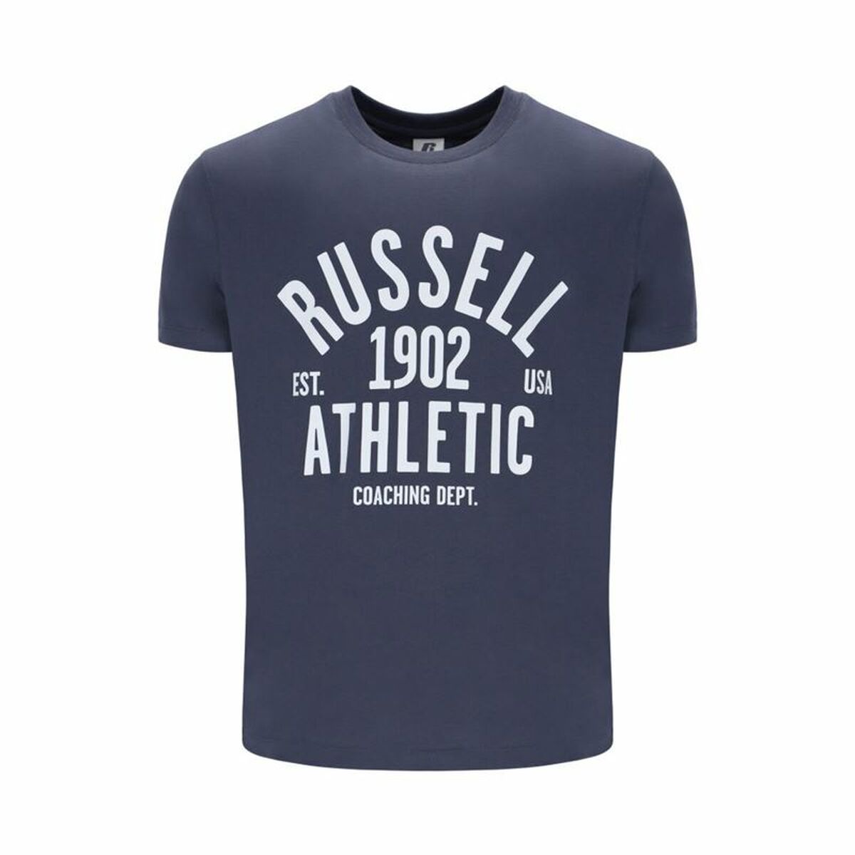 Ανδρική Μπλούζα με Κοντό Μανίκι Russell Athletic AMT A40101 Γκρι