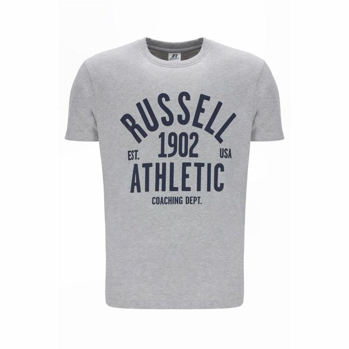 Ανδρική Μπλούζα με Κοντό Μανίκι Russell Athletic AMT A40101 Γκρι