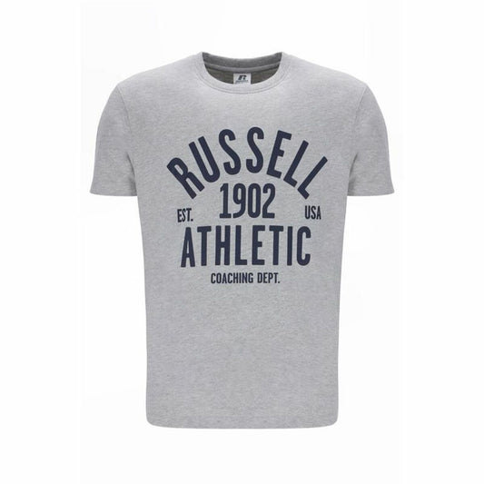 Ανδρική Μπλούζα με Κοντό Μανίκι Russell Athletic AMT A40101 Γκρι