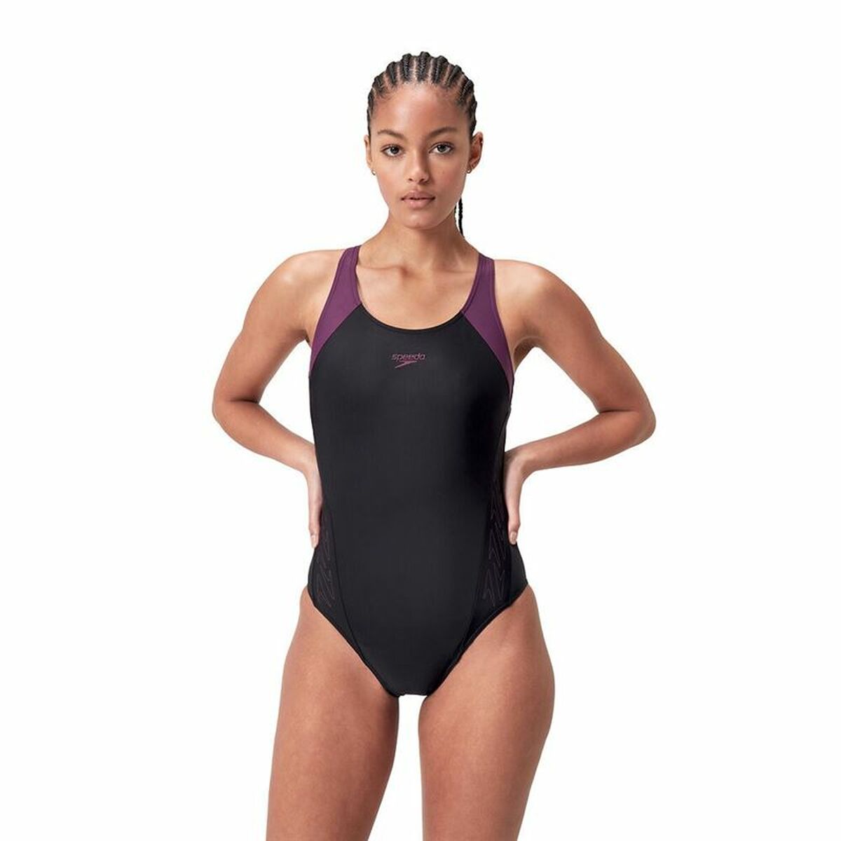 Γυναικεία Μαγιό Speedo Hyperboom Splice Μωβ