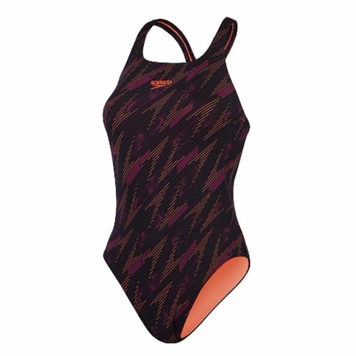 Γυναικεία Μαγιό Speedo Hyperboom Allover Πορτοκαλί